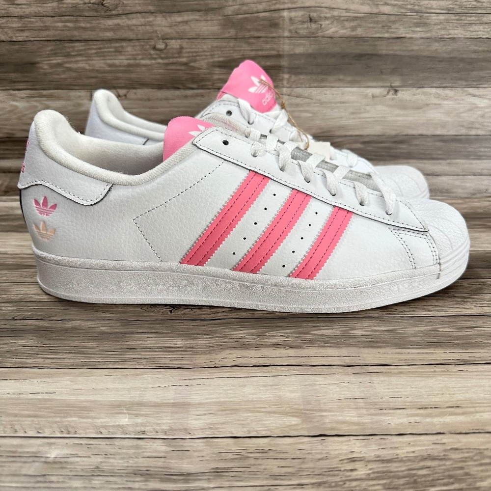 Adidas Superstar Men Men 10 Low Top Athletic Shoes White Pink Low GZ4742
